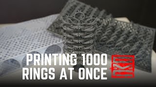 Large Format 3D Printing for Jewellery - Printing as many rings as we can at once