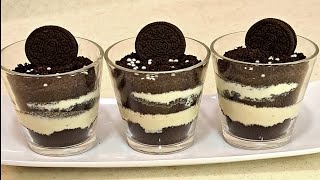 OREO BISCUIT DESSERT RECIPE |5 MINS OREO PUDDING |COOKING WITHOUT FIRE FOR SCHOOL COMPETITION #VIRAL