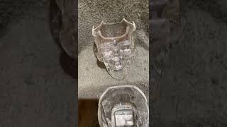 Part III of cutting Crystal Head Bottles.