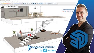 Creare scalinate in SketchUp, senza complicazioni e senza l’utilizzo di estensioni!