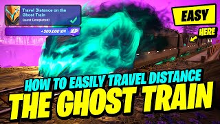 How to EASILY Travel Distance on the Ghost Train - Fortnite Fortnitemares Quest