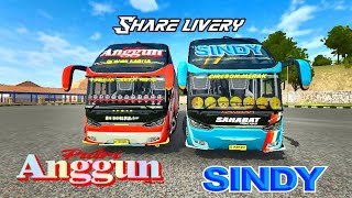 livery bussid bhineka anggun sahabat sindy KODENAME XHD ARJUNA ROMBAK SR2 XHD MN X RPC BUSSID