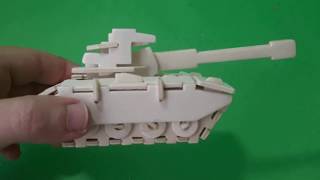 3D AHŞAP TANK MODELİ