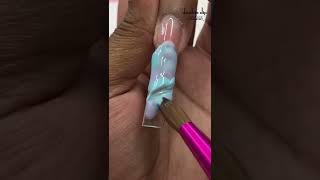 #shorts HOW TO MARBLE ACRYLICS BY @_nailsbykey_💅💅