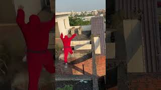 Money Heist vs Police 3.0 #shorts #moneyheist #police #parkour #rednix