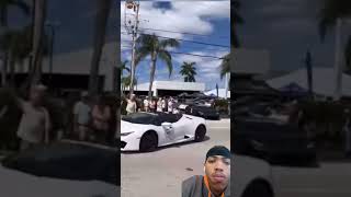 lambo crashes after carshow😔 #lamborghini #carshow