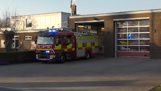 Suffolk Fire & Rescue Service - Haverhill Water Ladder turnout 18-04-2021