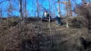 Yfz450 STEEP HILL WRECK