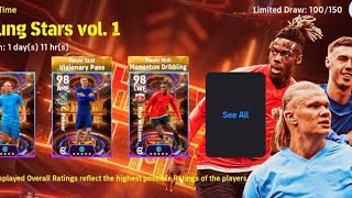 Halland Nico Palmer pack opening in efootball young stars Vol2 🔥🎯