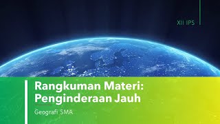 Rangkuman Materi: Penginderaan Jauh