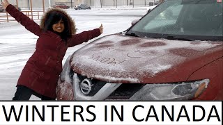 Winter in Canada: Our first Snowfall in Canada