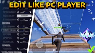 Best Settings & Hud To Edit Faster In Fortnite Mobile...