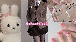 School tips 💗 #aesthetic #edit #yuki