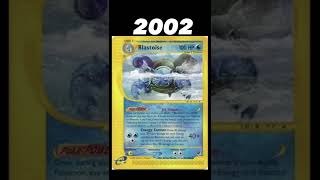 Evolution of Blastoise NO.009  cards (1999-2022)