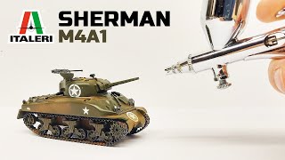 Модель танка M4A1 Sherman 1:72 | Сборка и окраска модели