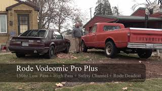 Rode Videomic Pro Plus Loud Vehicle Quicktest