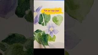 Paint Leaves Without a Brush? #watercolortutorial #plants #art