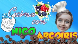 Helado Curioso De Yogurt #cocinaconnicoarcoiris