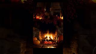 FALL AMBIENCE FIREPLACE #relax #fireplacemusic #piano #autumn #shorts