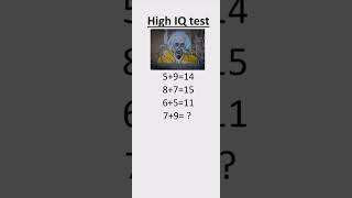 High IQ test 🧐 Only for Genius #shorts