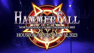 HammerFall - Houston, Texas - Brotherhood North American Tour 2023 - May 12, 2023 - Full Show 4K