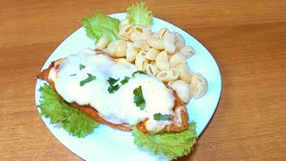 ЗАПЕЧЕННАЯ КУРИЦА под сыром с томатным соусом быстрый ужин