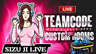 FREE FIRE LIVE 🔴 GIVEAWAY | FF LIVE CUSTOM ROOM #TEAMCODEGIVEAWAY#FFLIVE#GirlGamerlive