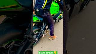 kawasaki ninja ✅♻️💚 zx10r exhaust note 💥🔥🔥😇#whatsappstatusvideo #whatsappstatus #shortsvideo