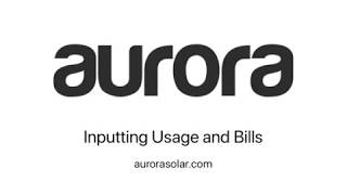 How to Input Usage and Bills