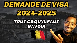 DEMANDE DE VISA 2024-2025: Tout ce que vous devez savoir