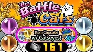 Using 161 Silver Tickets! || Catseye Capsules || Battle Cats