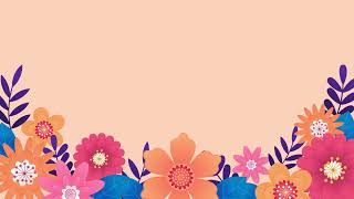 HD Flower Background Video | Cartoon Background Video| Spring Flower Animation l Background Video