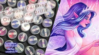 Ep219:Diamond Painting Organizing Drills Kitup #artandcraft #diy #organized #diamondartclub #storage