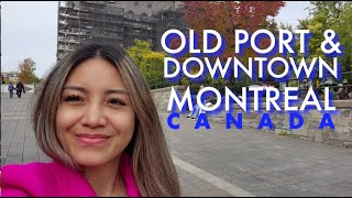 Old Port and Downtown Montreal | Vieux-Montreal | Rue Sainte-Catherine | Vlog 2022