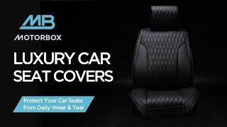 Upgrade Your Ride | MotorBox™ DiamondLux Premium Front Seat Covers