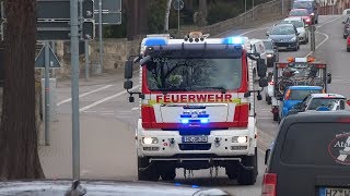 Tanklöschfahrzeug 20/40-SL der FF Quedlinburg auf Einsatzfahrt