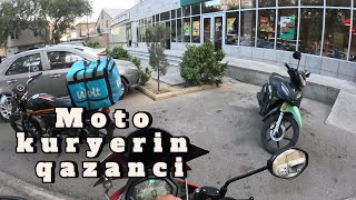 moto kuryerin qazancı . wolt. #ilyasmotovlog #wolt