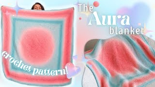 A Crochet Pattern With +1000 Aura // The Aura Blanket - Linen Stitch Circle