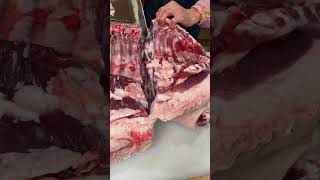 Cutting the whole pork ribs #cactusfoodies #shorts #meatcuts #meat #pork