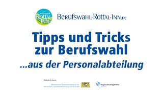 Messe Berufswahl Rottal-Inn - Bewerbungstipps von Personalchefs