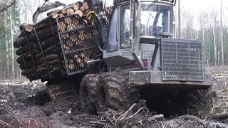 Logging with Logset 6F, wet conditions, skilled operator