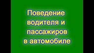 TIMELAPSE Поведение водителя и пассажиров в автомобиле