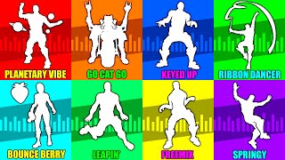 30 Legendary Fortnite Emotes Have The Best Music! (Planetary Vibe, Keyed Up, Toosie Slide)