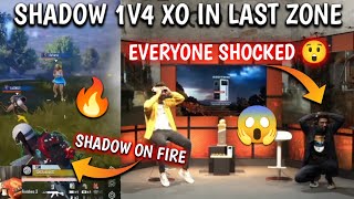 TSMShadow 1v4 XO in last zone 🔥 everyone shocked 😲 shadow op 🔥