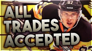 ACCEPTING ALL TRADES WITH THE PITTSBURGH PENGUINS! (NHL 18 FRANCHISE MODE CHALLENGE)