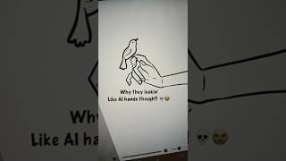 When the hands look like AI drew them 😭💀✋️~ #art #fails #fail #artfail #funny #joke #meme #fyp #ai