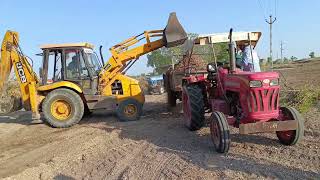 jcb 3dx perfect working in the farm |jcb and tractor | sonalika 740 |Mahindra 275 |