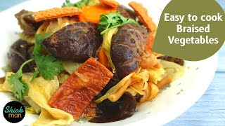 Step by Step how to cook Braised Mix Vegetables (Chap Chye)