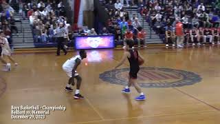 MPTV Sports, Bedford vs Memorial Boy's Basketball, 12/29/23