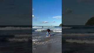 Maunganui Beach, Tauranga, New Zealand. 🏖️🌊 #MountMagic #TaurangaBliss #newzealandlife